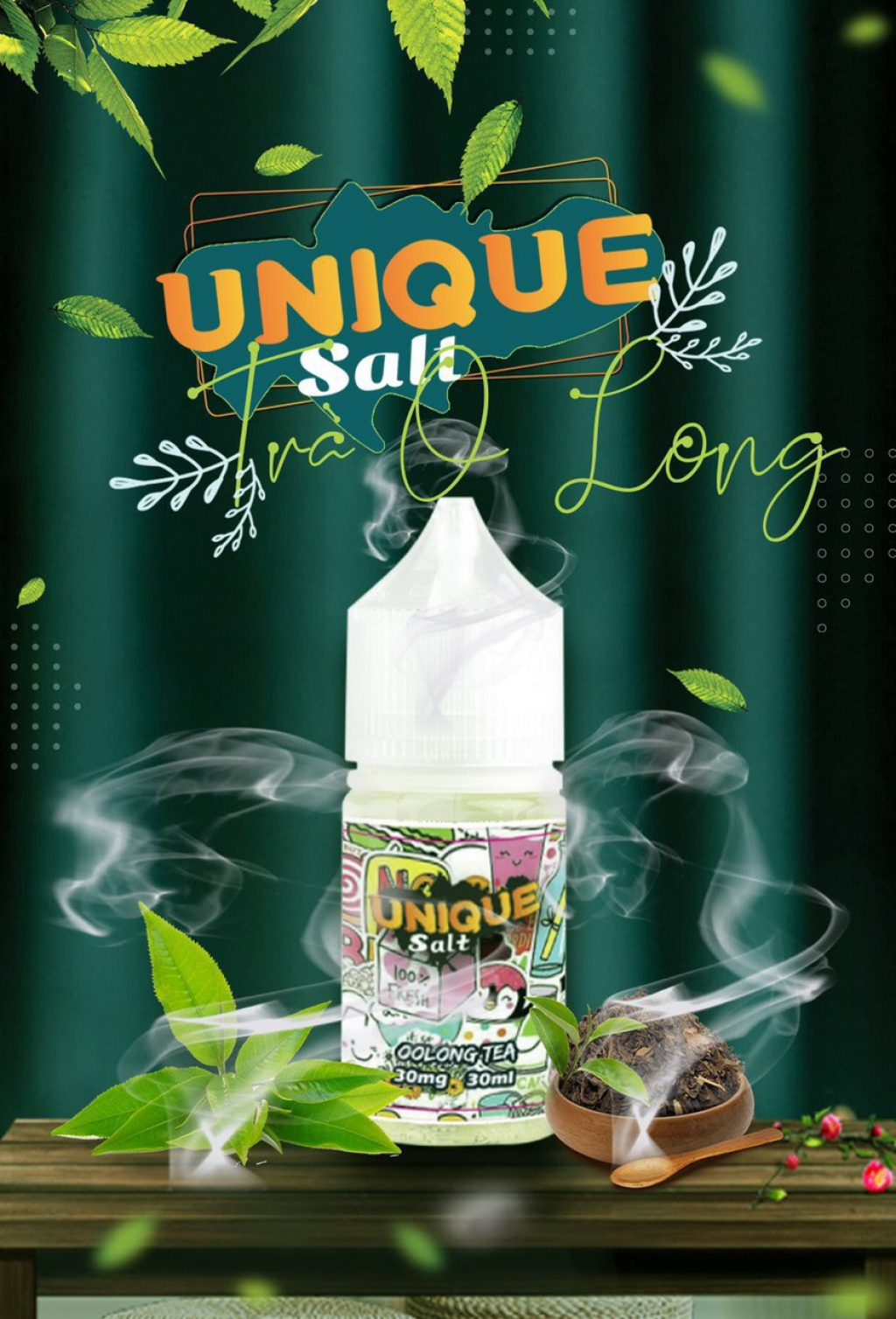 Juice Unique salt 30ml trà Olong - VapeZin chuyên Vape Pod hà nội