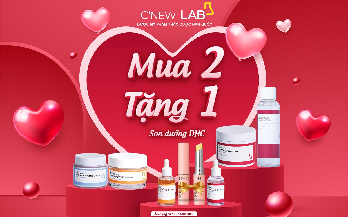 Khuyến mại mỹ phẩm C’New Lab mùa Valentine – Mua là ưu đãi